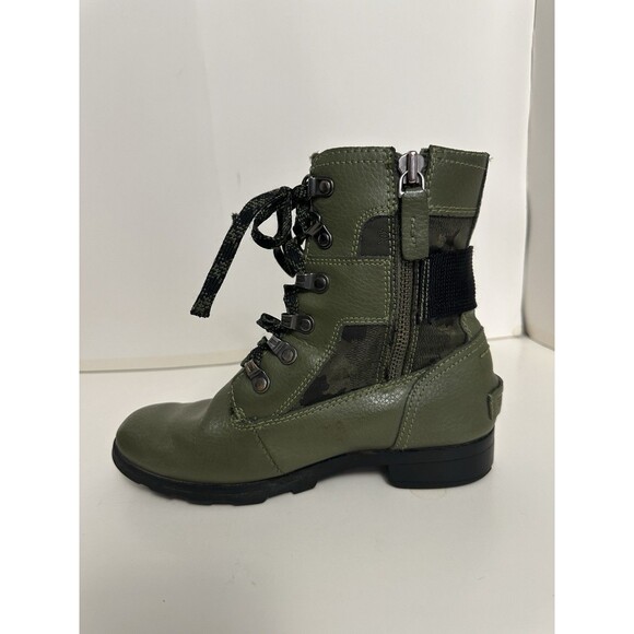 Sorel Youth Size 3 Emelie Conquest Combat Moto Boots - Picture 10 of 12